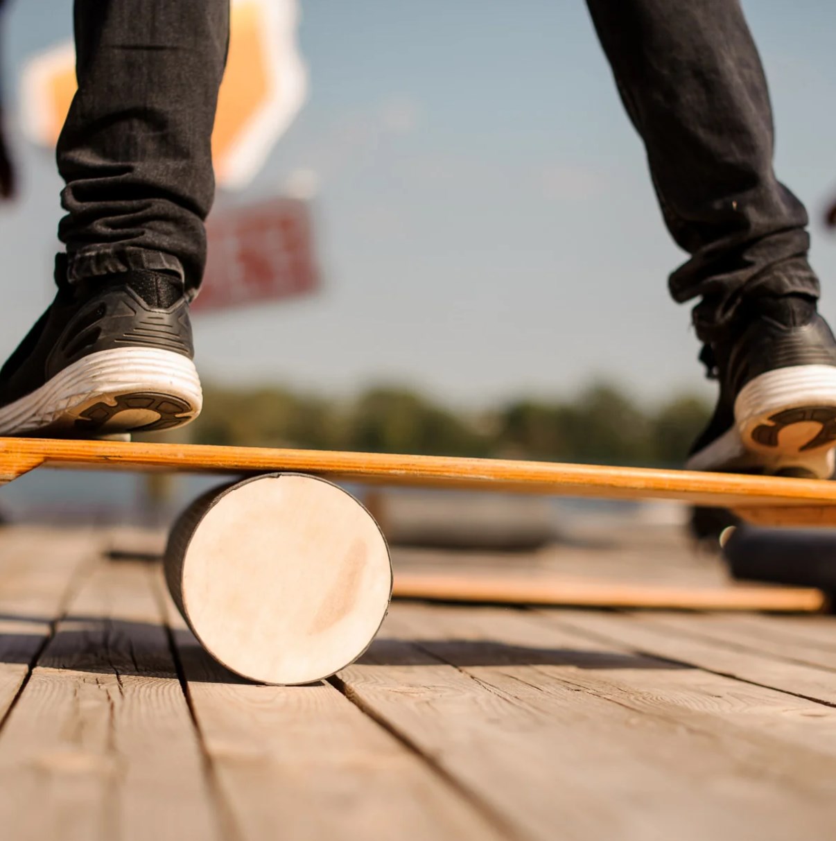 Yoga Fitness Board - لوح توازن خشبي للأطفال، لوح تدريب