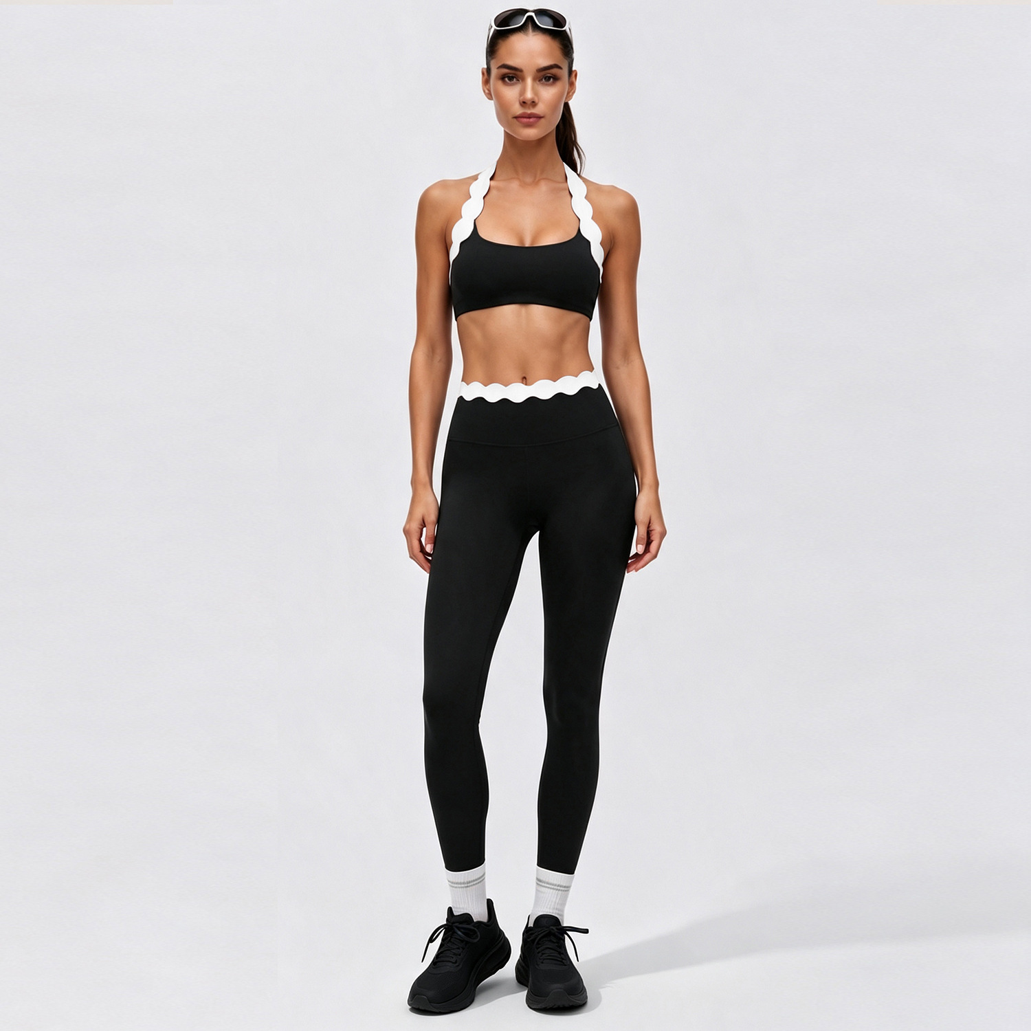 طقم يوغا نسائي من قطعتين: حمال - مراجعة Yoga Fitness Set وسعره