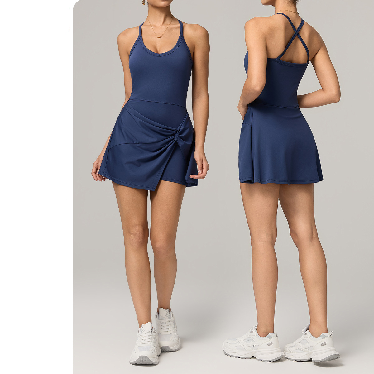 فستان تنس نسائي قطعة واحدة بأش - مراجعة Yoga Fitness Dress وسعره