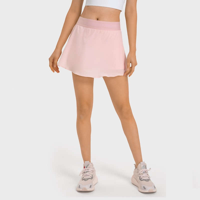 Women 2 In 1 Sport Tennis Skir - مراجعة Yoga Fitness Dress وسعره