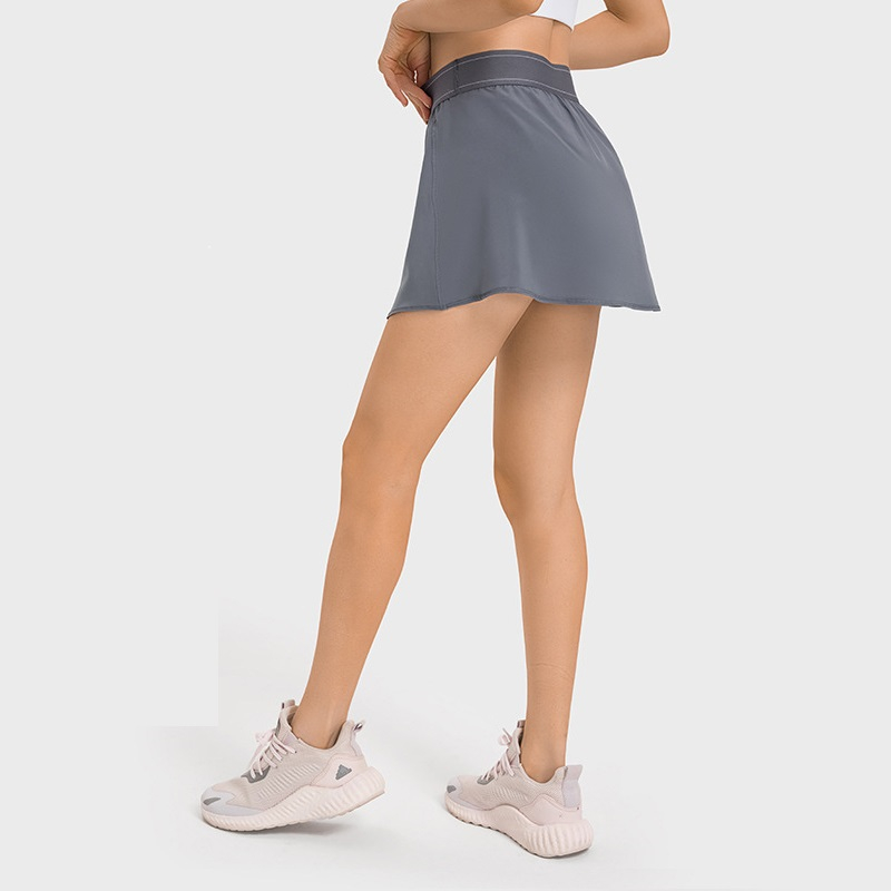 Women 2 In 1 Sport Tennis Skir - مراجعة Yoga Fitness Dress وسعره