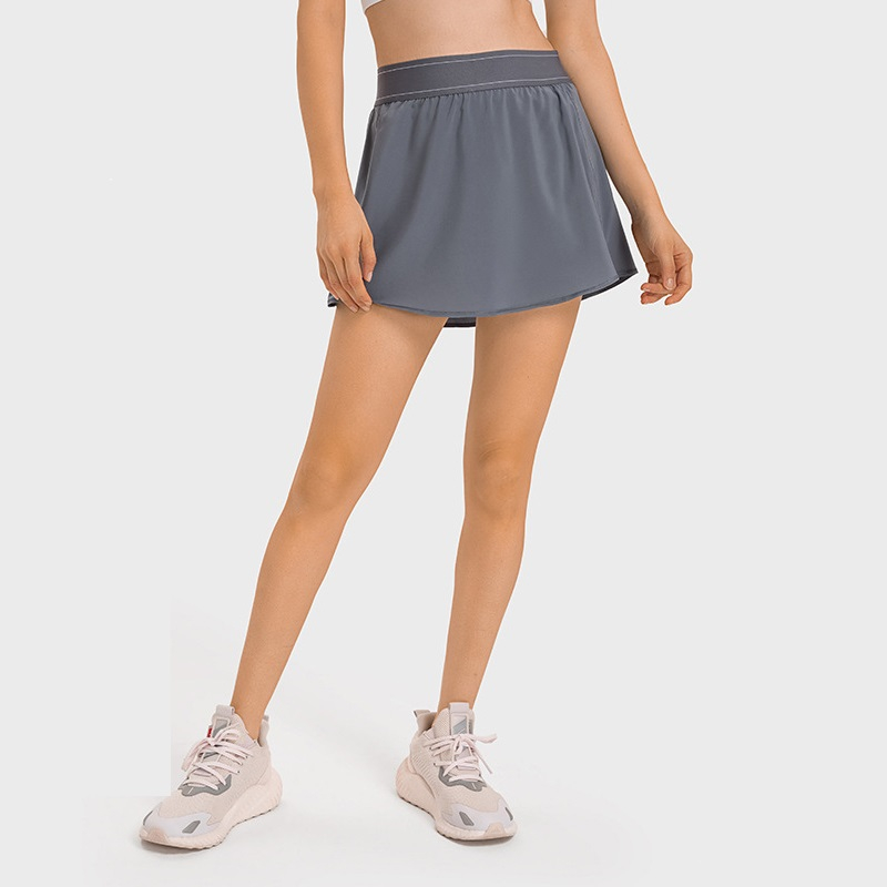 Women 2 In 1 Sport Tennis Skir - مراجعة Yoga Fitness Dress وسعره