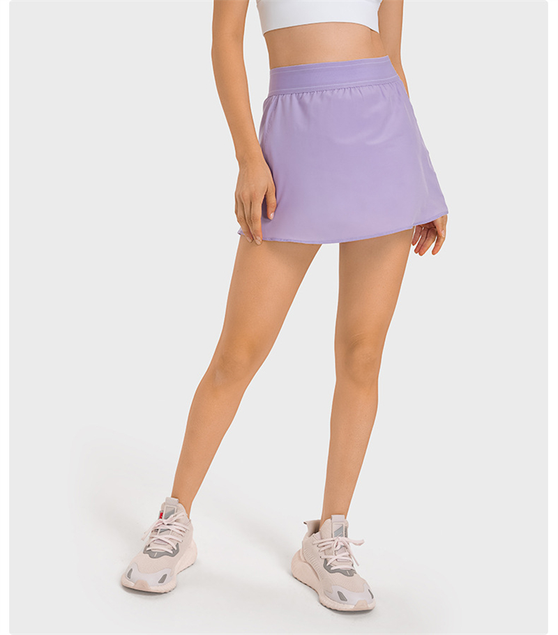 Women 2 In 1 Sport Tennis Skir - مراجعة Yoga Fitness Dress وسعره