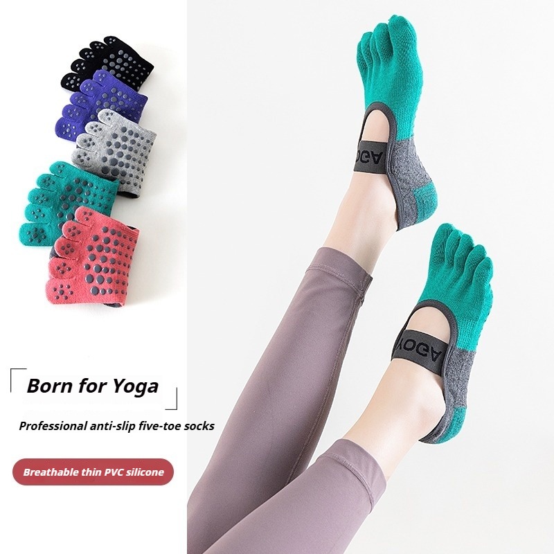 جوارب بيلاتس احترافية مضادة لل - مراجعة Yoga Fitness Women وسعره
