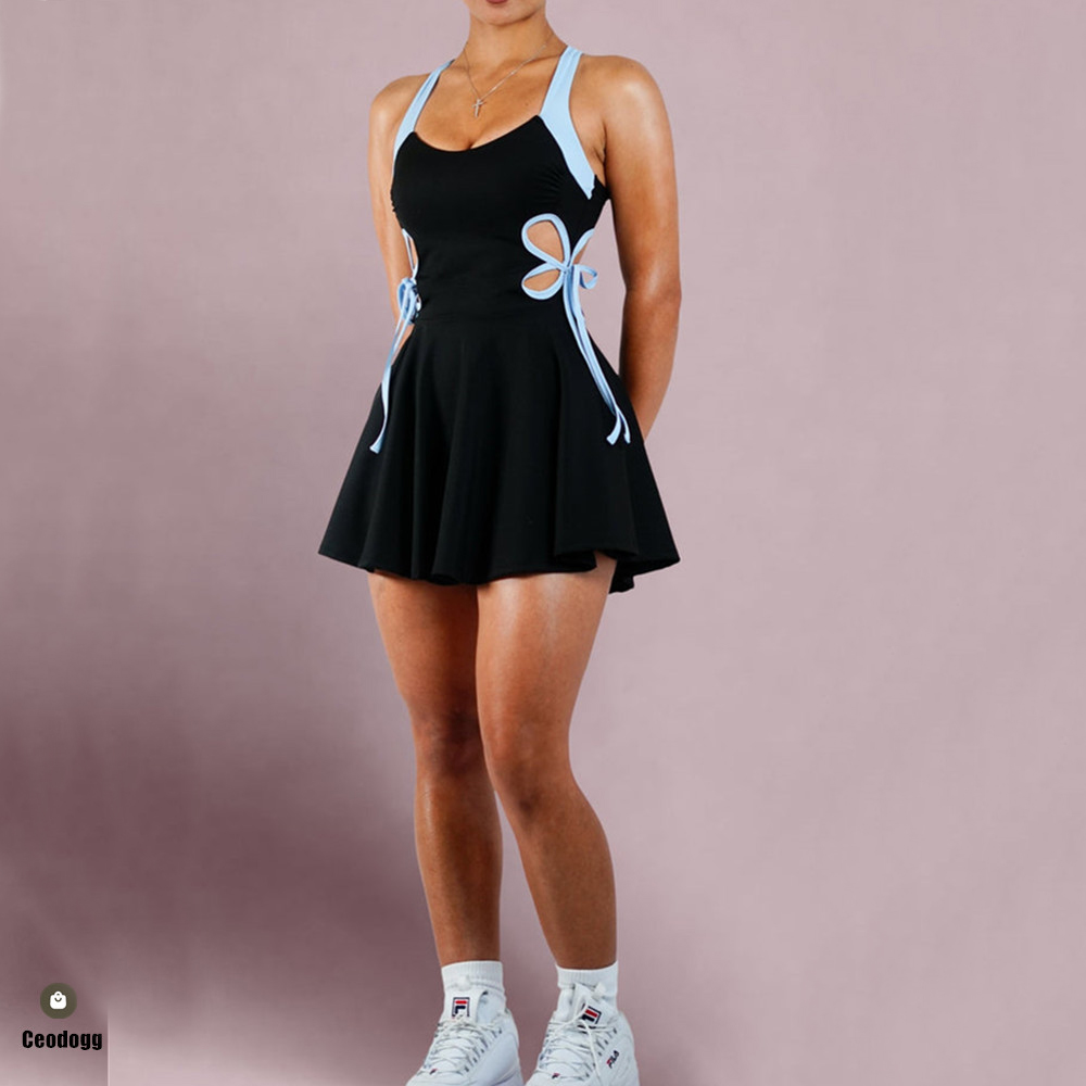 طقم تنس ويوجا نسائي 2026، فستا - مراجعة Yoga Fitness Dress وسعره