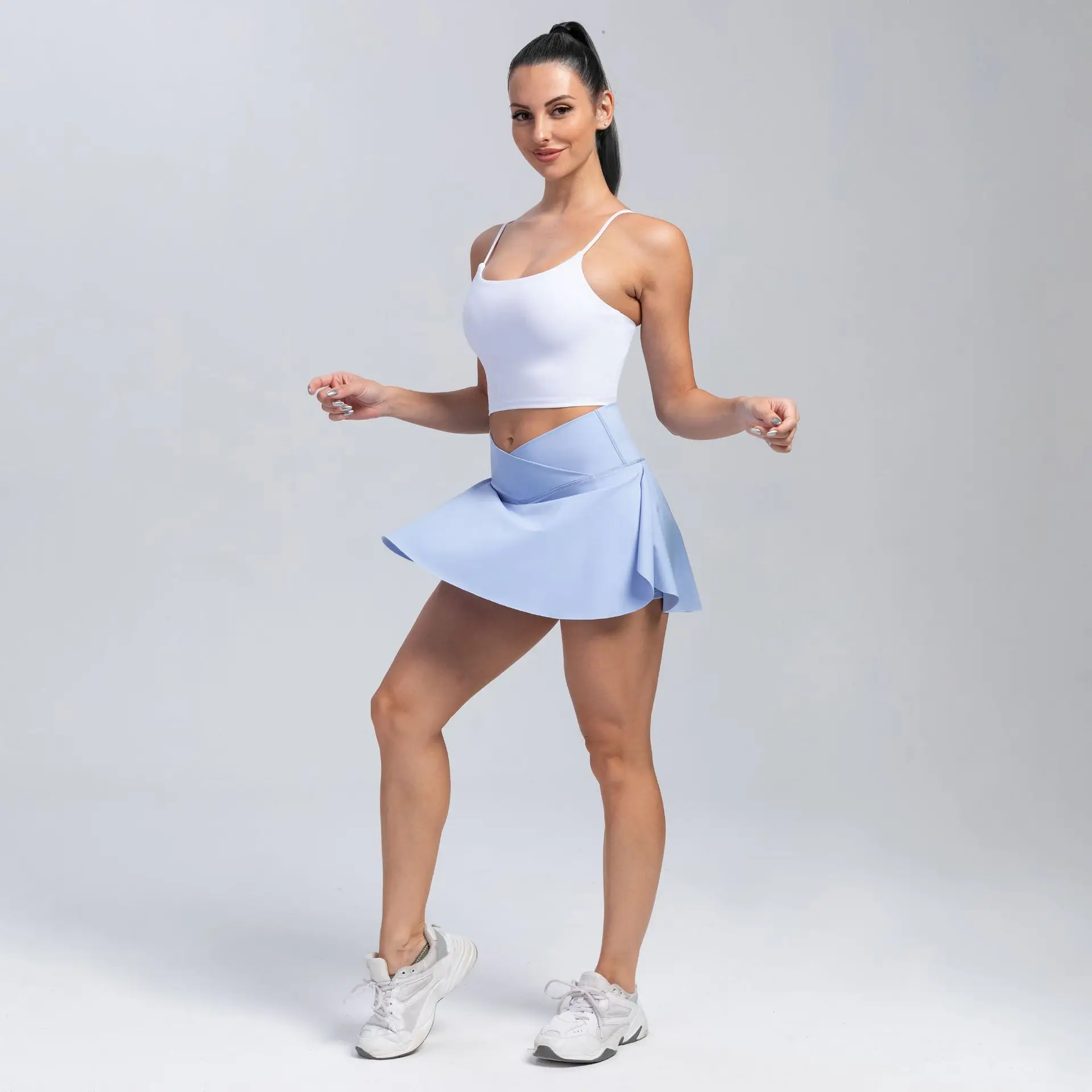 ملابس تنس للنساء، تنورة رياضية - مراجعة Yoga Fitness Dress وسعره